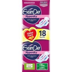 Everyday Hyperdry Maxi Night дамски превръзки (18 бр.)