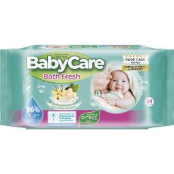 Baby Care Bath Fresh бебешки влажни кърпи (54 бр.)