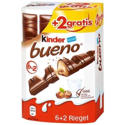 Kinder Bueno шоколадови десерти, 8 бр. (172 г)