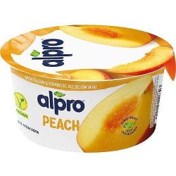 Alpro заквасен соев продукт с праскови (150 г)