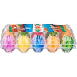 Ангелов боядисани варени Великденскя яйца от подово отглеждани кокошки (10 бр.)