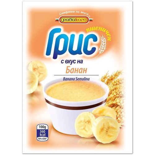 Радиком пшеничен грис с вкус на банан (100 г)