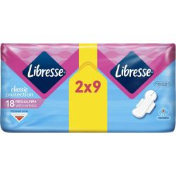 Libresse Comfort & Security Regular+ дамски превръзки с крилца (18 бр.)