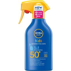 Nivea Sun Kids Protect & Care детски слънцезащитен спрей SPF 50+ (250 мл)