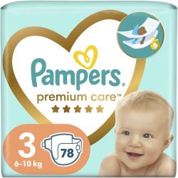 Pampers Premium Care пелени Midi 3, 6 кг - 10 кг (78 бр.)