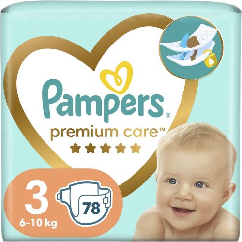 Pampers Premium Care пелени Midi 3, 6 кг - 10 кг (78 бр.)