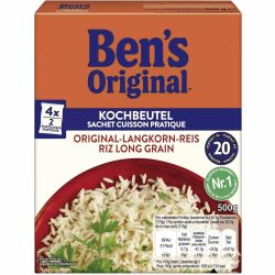 Ben's Original ориз варящ се в торбичка, 4 бр. х 125 г (500 г)