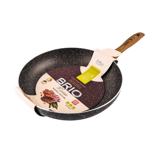 Brio Mocca Marble тиган с незалепващо покритие, 28 см (1 бр.)
