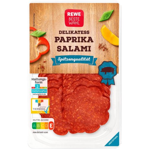 REWE деликатесен салам с чушка (80 г)