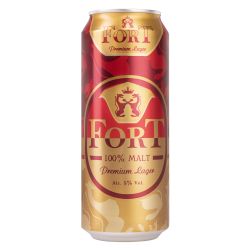 Fort Premium Lager бира, кен (500 мл)