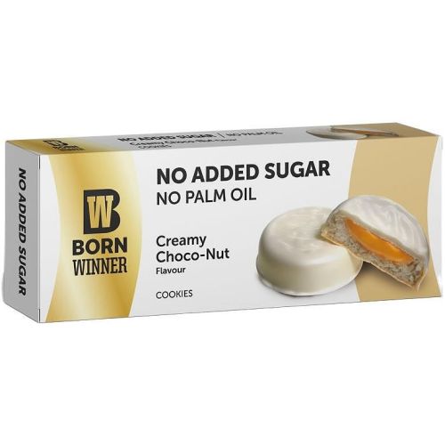 Born Winner бисквитки фъстъчен крем, без добавена захар (100 г)