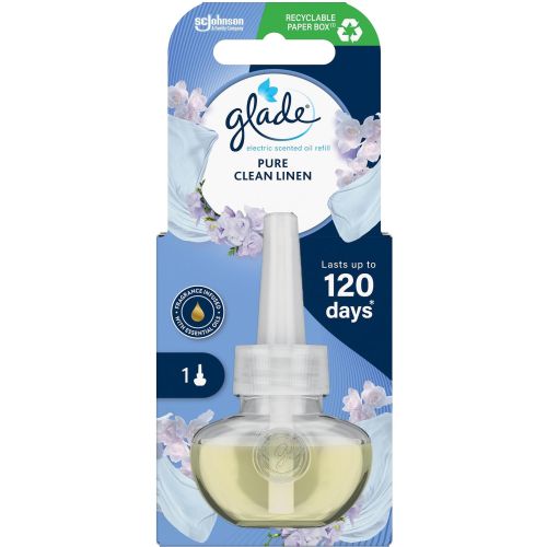 Glade Pure Clean Linen пълнотел за електрически ароматизатор за стая свежа чистота (20 мл)