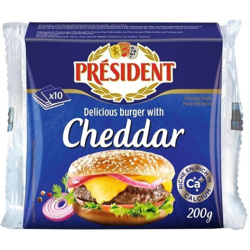 President топено сирене чедър, бургер 40% (200 г)