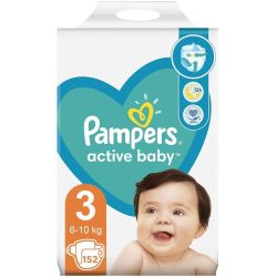 Pampers Active Baby Mega Box пелени Midi 3, 6 - 10 кг (152 бр.)