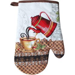 Кухненска ръкавица с магнит, 100% памук, 27 см (1 бр.)