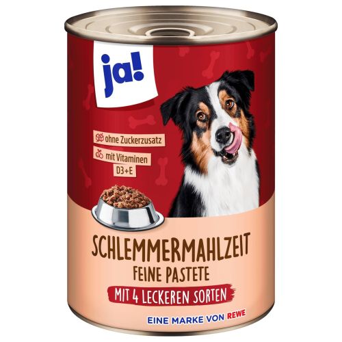 Ja! кучешка храна консерва с 4 вида месо (400 г)