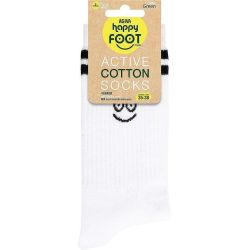 Happy Foottopia Active чорапи, с хавлиено стъпало, памук, бял, размер 35-38 (1 бр.)