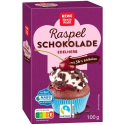 REWE настърган натурален шоколад (100 г)