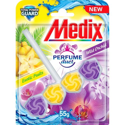 Medix Perfume Duet Exotic Fruits & Wild Orchid ароматизатор за тоалетна (55 г)