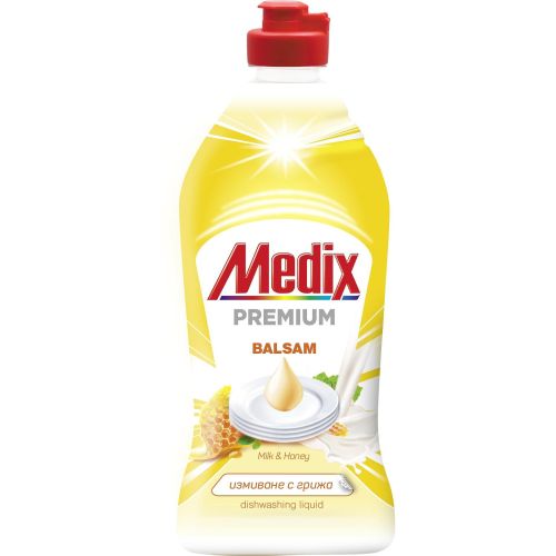 Medix Premium Balsam Milk & Honey концентриран балсам за ръчно измиване на съдове (415 мл)
