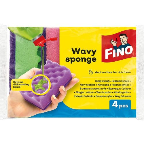 Fino домакинска гъба с вълни (4 бр.)