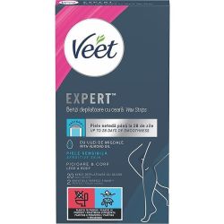 Veet депилиращи ленти за крака и тяло, чувствителна кожа (20 бр.)