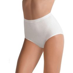 Cotonella Soft Touch памучни бикини с висока талия, бяло, размер 3XL (1 бр.)