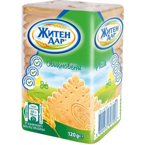 Житен дар обикновени бисквити (120 г)