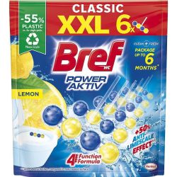 Bref Power Aktive Lemon ароматизатор за тоалетна, 6 бр. х 50 г (1 бр.)