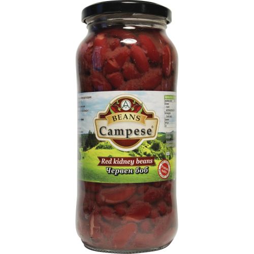 Campese червен боб, буркан (540 г)