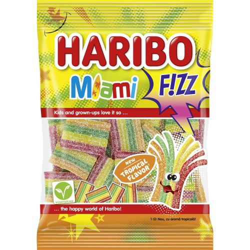 Haribo Miami Fizz желирани бонбони (85 г)