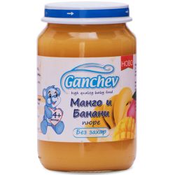 Ганчев пюре от манго и банани (190 г)