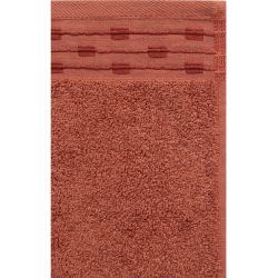 Dilios Тея хавлия от рециклиран памук 70 см х 140 см, тера (1 бр.)