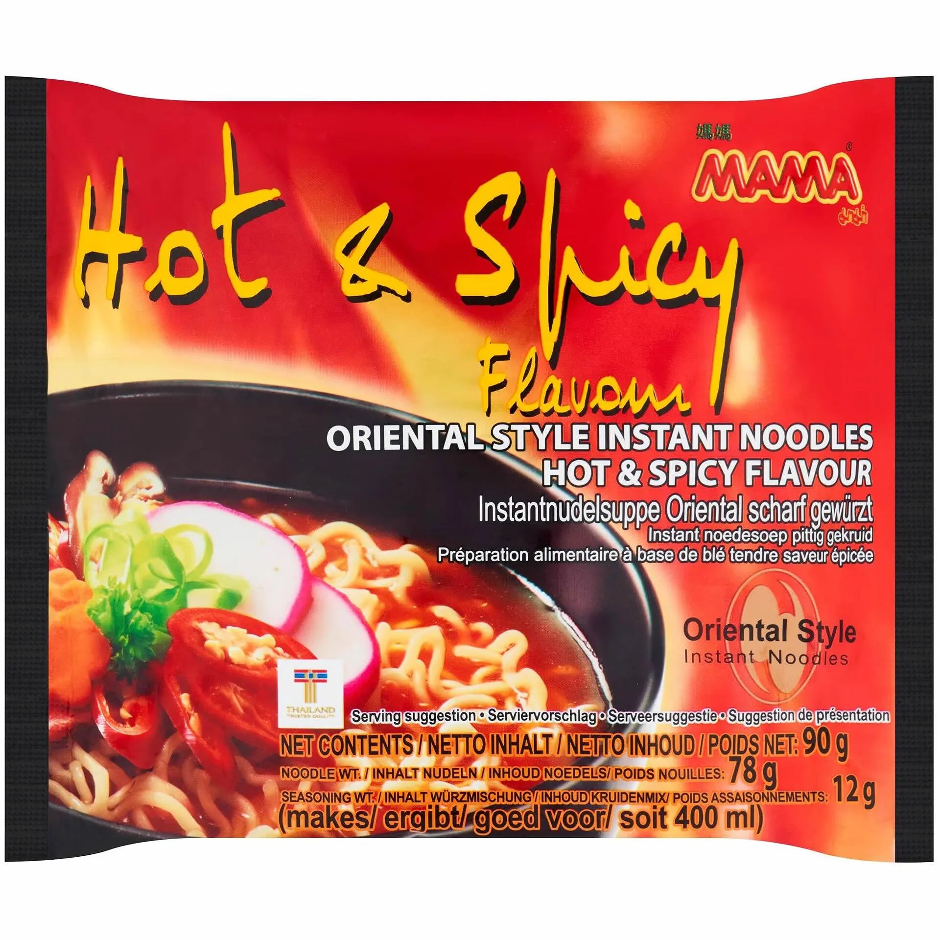 MAMA Oriental Style инстантни нудли пак, люто пикантни (90 г)