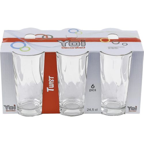 Yoi Twist чаши за безалкохолно, 6 бр. х 245 мл (6 бр.)