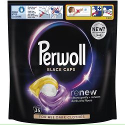 Perwoll Black Caps гел капсули за пране, 35 пранета (35 бр.)
