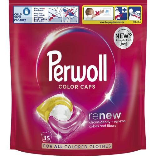 Perwoll Color Caps гел капсули за пране, 35 пранета (35 бр.)