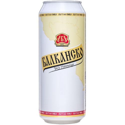 Балканско светла бира, кен (500 мл)