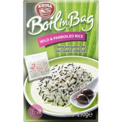 Krina Boil in Bag див и бланширан ориз, 2 бр. х 125 г (250 г)