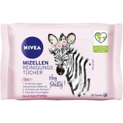 Nivea почистващи кърпички с мицеларна вода (25 бр.)