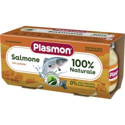 Plasmon пюре сьомга филе с картофи, 6+ м, 2 бр. x 80 г (160 г)