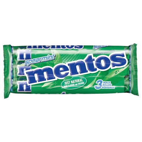 Mentos ментови бонбони, 3 бр. х 38 г (114 г)