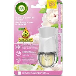 Air Wick White Peony & Jasmine Blossom електрически ароматизатор за стая, комплект (19 мл)