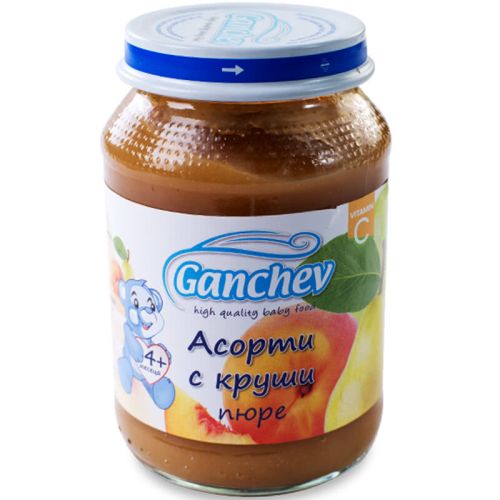 Ганчев пюре асорти с круша (190 г)