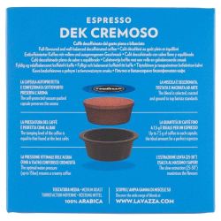 Lavazza Espresso Dek Cremoso кафе капсули съвместими с A Modo Mio (16 бр.)
