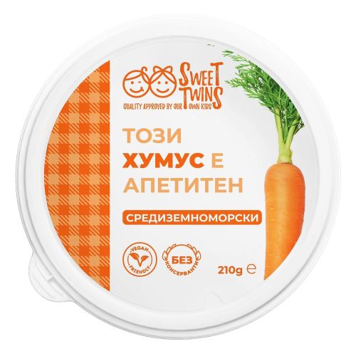 Sweet Twins средиземноморски хумус (210 г)