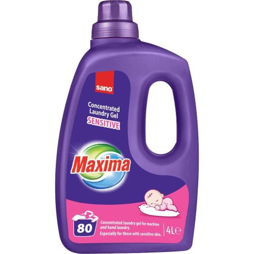 Sano Maxima Sensitive течен перилен препарат, 80 пранета (4 л)