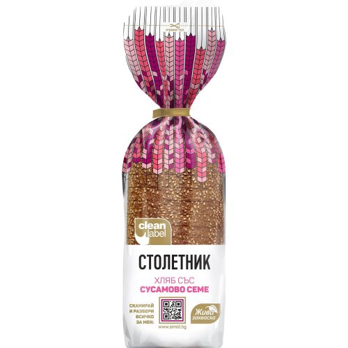 Симид хляб столетник със сусамово семе (500 г)
