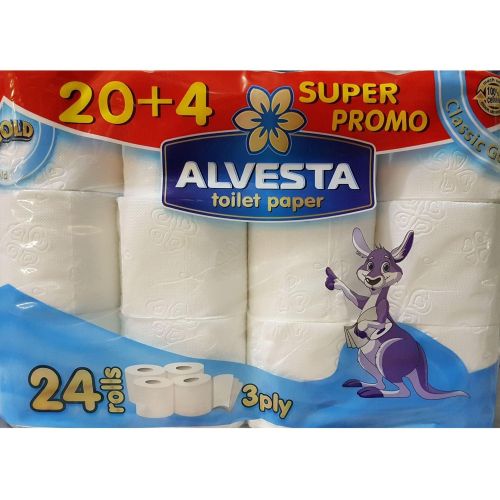 Alvesta трипластова тоалетна хартия (24 бр.)