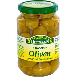 Feinkost Dittmann маслини с паста от червена чушка Queens (200 г)